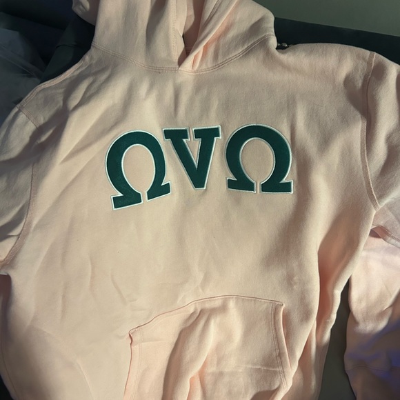 OVO hoodie. Light pink with green horse shoe sign. Mens xxl or womens 3xl. New. - Picture 1 of 1